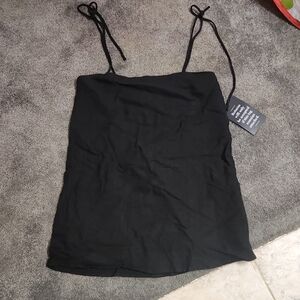 Tuckernuck Black Linen Mini Dress